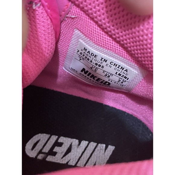 Nike Dunk Sky Hi High Wedge Heel Snake Print NIKEiD Womens Pink Shoe Size 7 - Picture 6 of 9